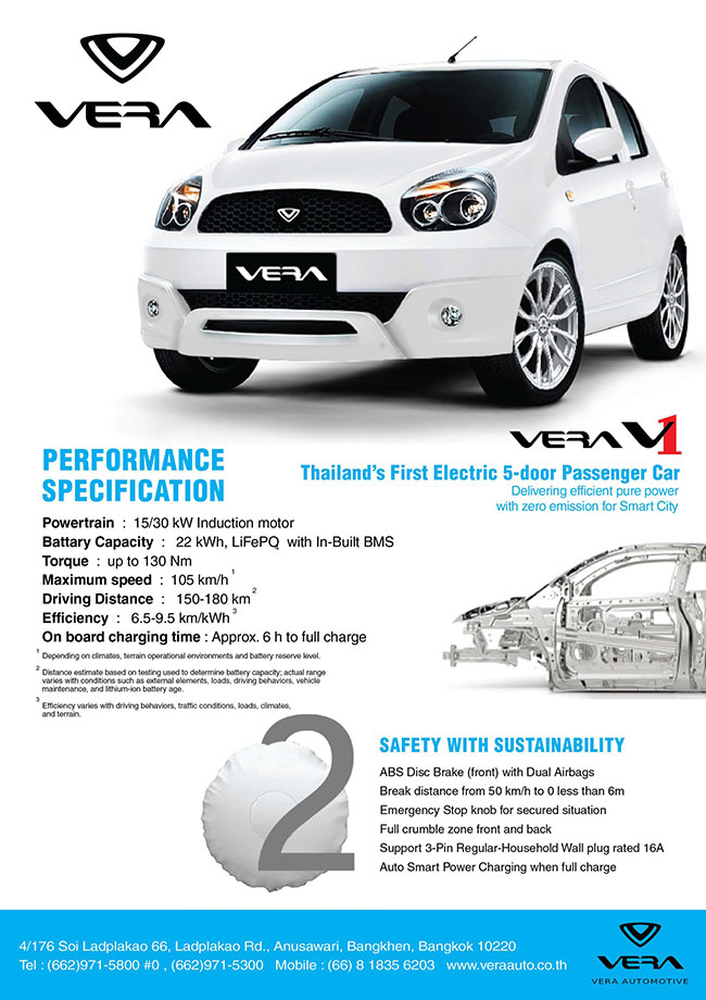 Description: เปิดตัวพรุ่งนี้!!! VERA V1 รถยนต์ไฟฟ้าแบรนด์ไทย