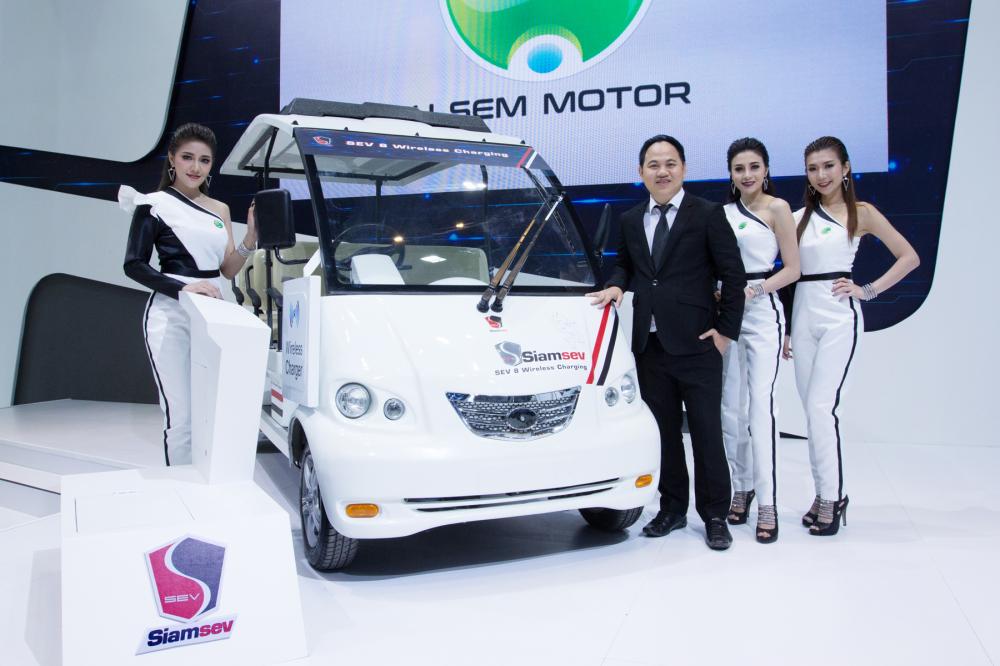 “ H SEM MOTOR” เปิดบูธ “SEV” พร้อมรถกอล์ฟไฟฟ้าพวงมาลัยขวา พลังงานแสงอาทิตย์ และระบบชาร์จไร้สาย มาโชว์ในงานมอเตอร์โชว์ 2017 รถกอล์ฟไฟฟ้าพวงมาลัยขวา พลังงานแสงอาทิตย์ และระบบชาร์จไร้สาย
