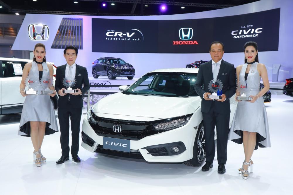 Honda คว้า 5 รางวัลรถยนต์ยอดเยี่ยมแห่งปี 2560 ในงานบางกอก มอเตอร์โชว์ ครั้งที่ 38