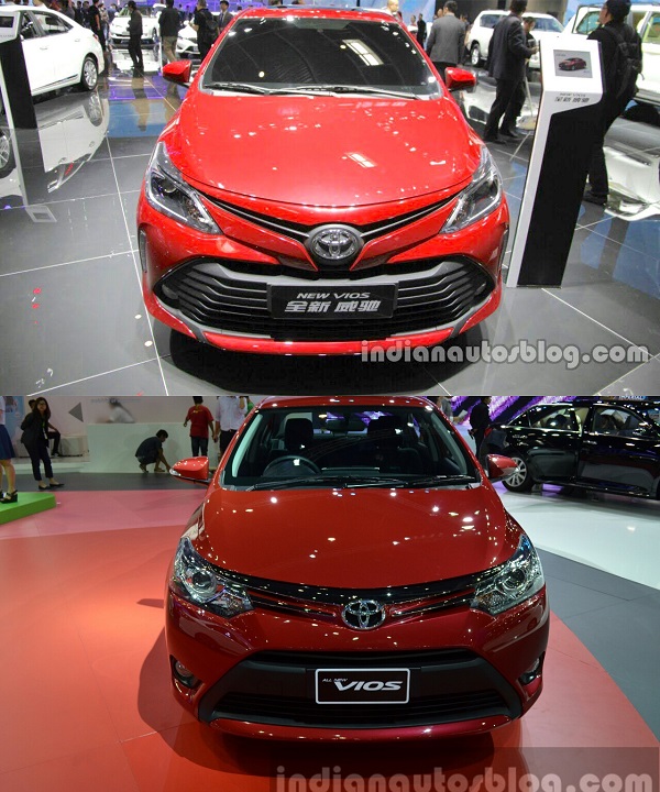 Toyota Vios สองคันสีแดงโฉมเดียวกันแต่มือสองถูกกว่า