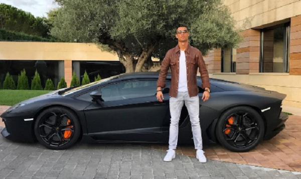 Cristiano Ronaldo และ Lamborghini Aventador 