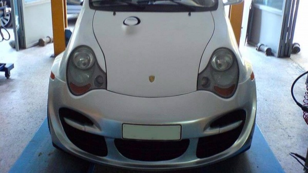แปลงโฉม Fiat 500 ให้เป็น Porsche 911