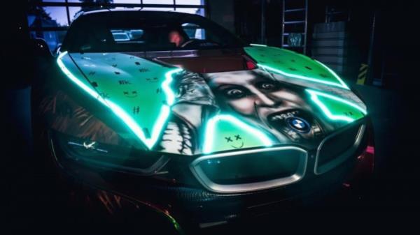 BMW i8 แรงบันดาลใจจาก Joker วายร้ายจาก Suicide Squad