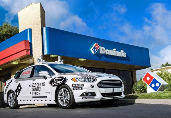 Ford ร่วมกับ Domino’s Pizza พัฒนารถไร้คนขับสำหรับส่งพิซซ่า