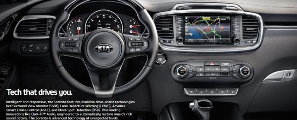 ภายใน Kia Sorento ภายใน Kia Sorento
