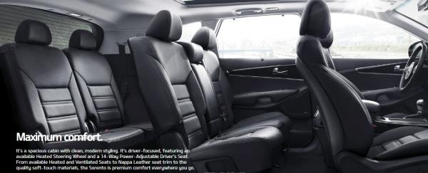 Kia sorento เกีย โซเรนโต้ ภายในตกแต่งอย่างหรูหรา ใช้วัสดุหนังชั้นดี Kia sorento เกีย โซเรนโต้ ภายในตกแต่งอย่างหรูหรา ใช้วัสดุหนังชั้นดี