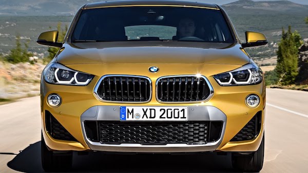 การออกแบบด้านหน้า BMW X2 2018
