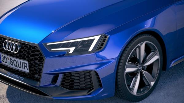 มุมมองภายนอกของ Audi RS4 Avant