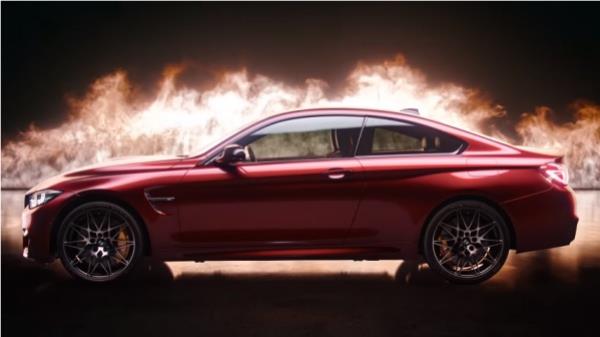 BMW M4 Coupe' สุดเร้าใจกับตัวถังสีแดงเพลิง Ruby Red Metallic 