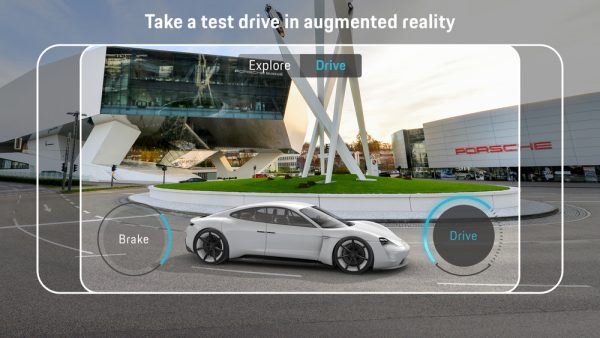 แอพฯ Augmented Reality แสดงมุมมองที่แตกต่างหลากหลายของรถยนต์ต้นแบบ Mission E concept study