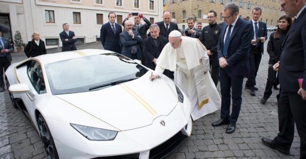 เปิดประมูล “Lamborghini Huracan” ของ Pope Francis แห่งคริสตจักร รายได้มอบให้ทหารผ่านศึก