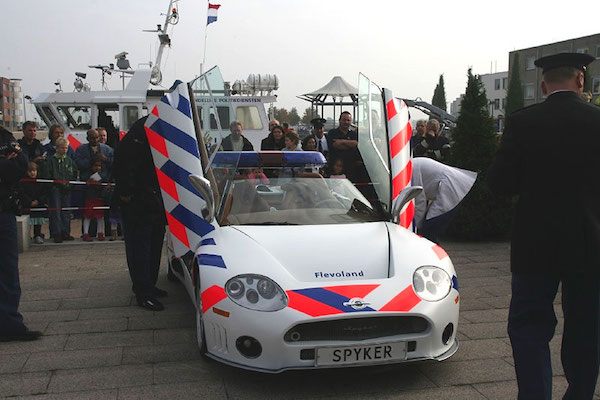 Spyker C8 Spyder รถตำรวจเนเธอร์แลนด์ 