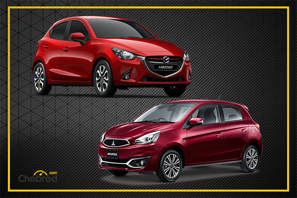 เปรียบเทียบ Mazda2 กับ Mitsubishi Mirage ซื้อคันไหนดี? 