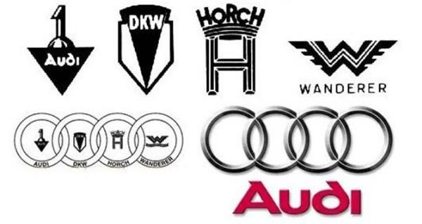 โลโกของค่ายรถยนต์ Audi เกิดจากการรวมตัวของผู้ผลิตรถใน ประเทศเยอรมนี ด้วยกัน 