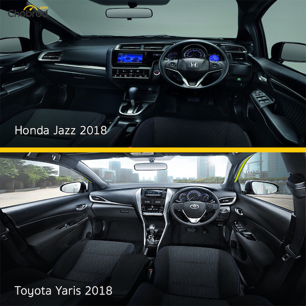 เปรียบเทียบภาย Honda Jazz Toyota Yaris 