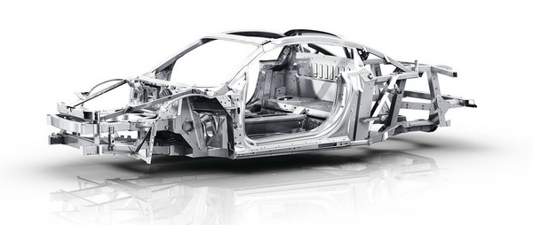 โครงสร้าง Audi Space Frame (ASF) อันแข็งแกร่ง