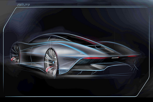 ภาพสเก็ตของ McLaren Speedtail
