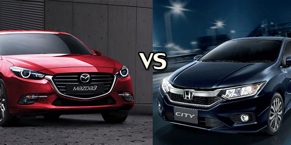 เปรียบเทียบ Honda City 2018 และ Mazda 3 2018 คันไหนควรซื้อดี? 