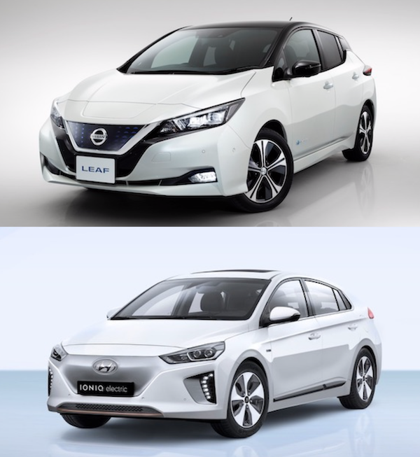 เปรียบเทียบรถพลังไฟฟ้า!!! Hyundai IONIQ  กับ Nissan leaf 