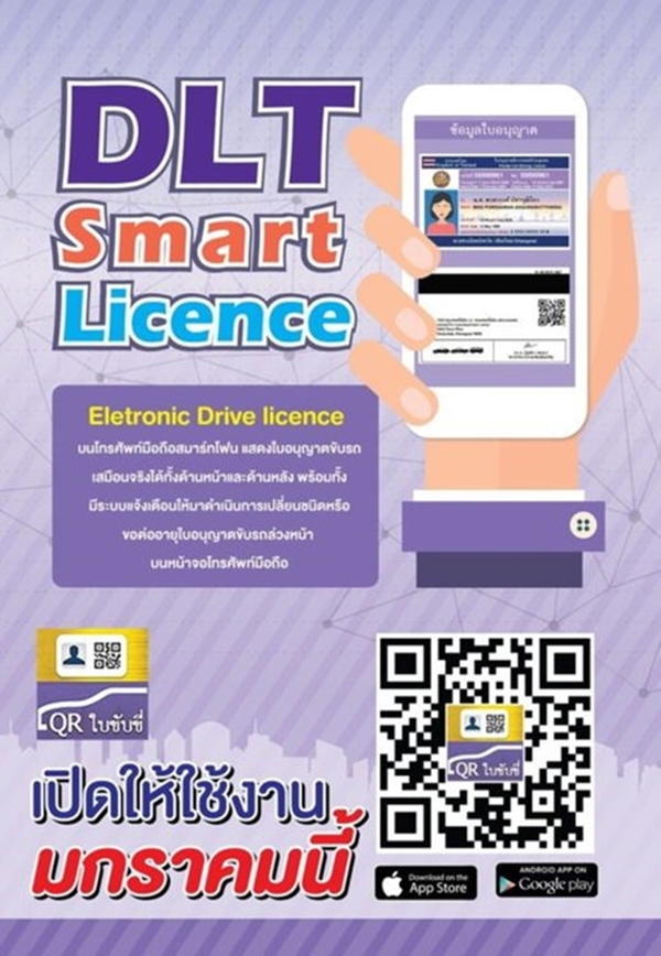 แอพพลิเคชั่น DLT QR License 