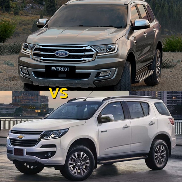 คันไหนน่าซื้อกว่ากัน ระหว่าง Ford Everest 2019 VS Chevrolet Trailblazer 2019