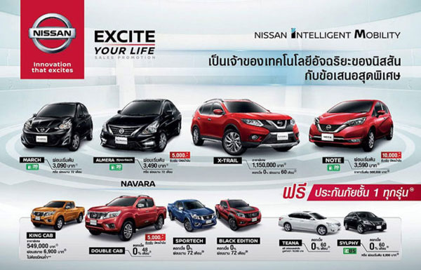 .โปรโมชั่นสุดพิเศษจากค่าย “Nissan” ประจำเดือนมกราคมนี้ !!
