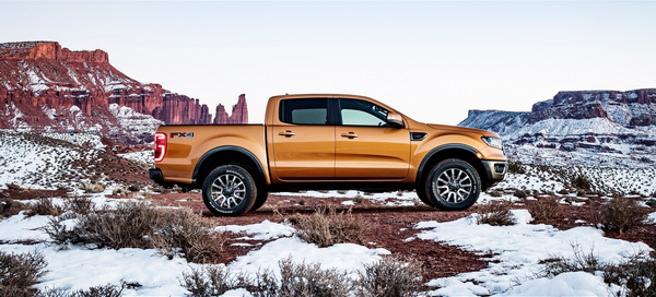 โฉมด้านข้างของ All New Ford Ranger 2019 ที่จะเปิดตัวในสหรัฐอเมริกา