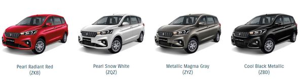 Suzuki Ertiga 2019 มีให้เลือก4สี