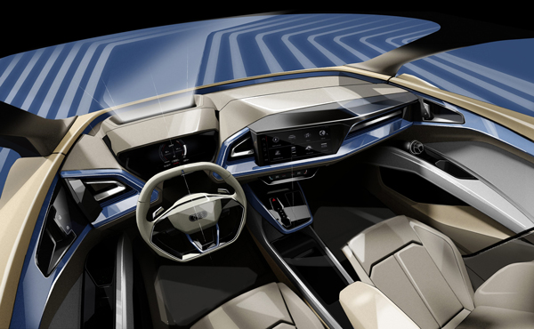 AUDI Q4 e-tron concept โดดเด่นสดุดตาชัดเจนทุกการเคลื่อไหว