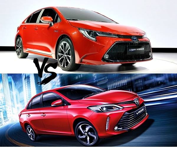 เปรียบเทียบ Toyota Corolla Altis และ Toyota Vios