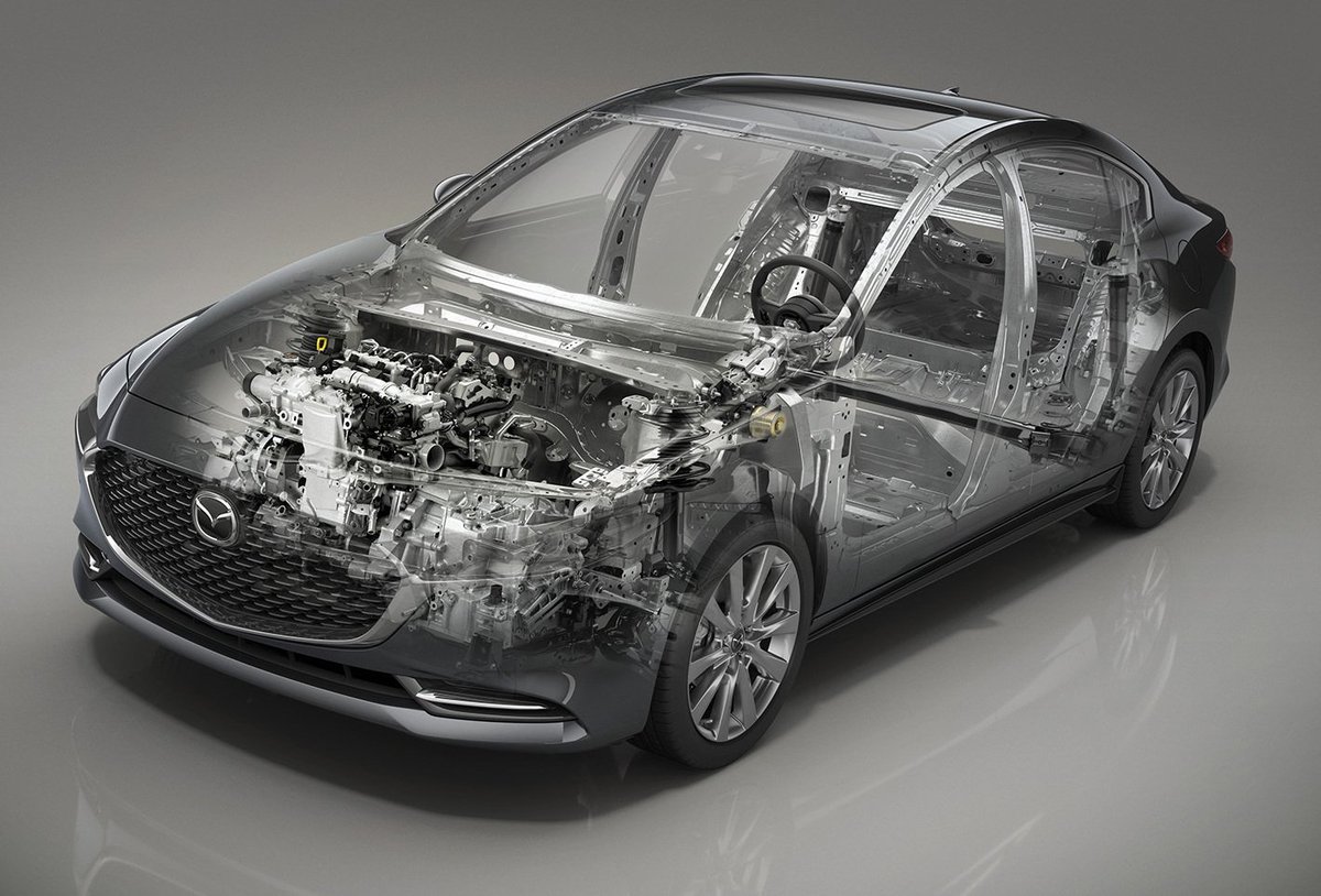 โครงสร้างแบบใหม่ของ All New Mazda3 2019