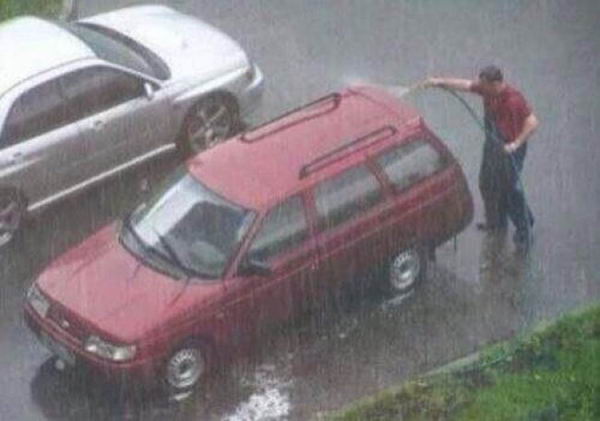 ฝนตกอย่าลืมล้างรถ ?? (ขำ ๆ)