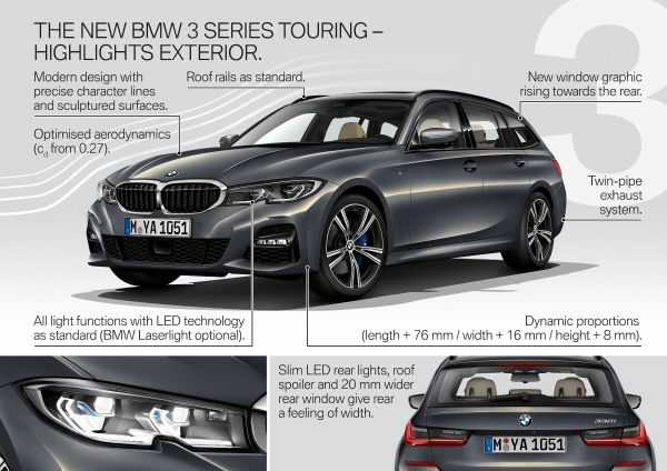 ยาวและใหญ่ขึ้นกว่าเดิมอย่างมากสำหรับ  All NEW BMW 3-Series Touring 