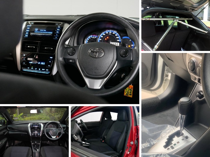 ภายในของรถมือสอง Toyota Yaris รุ่นย่อย E ช่วงปี 2010-2019