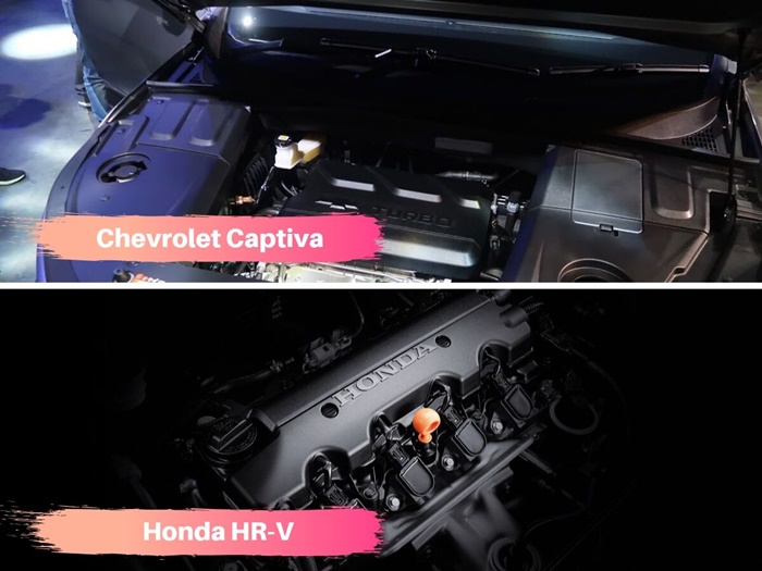 เครื่องยนต์ของ Chevrolet Captiva 2019 VS Honda HR-V 2019