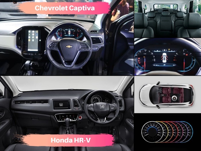 ภายใน Chevrolet Captiva 2019 VS Honda HR-V 2019