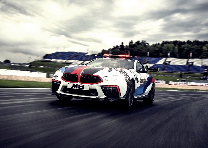 BMW M8 Safety Car รถยนต์สมรรถนะแรง ที่ใช้นำขบวนการแข่งขัน Moto GP