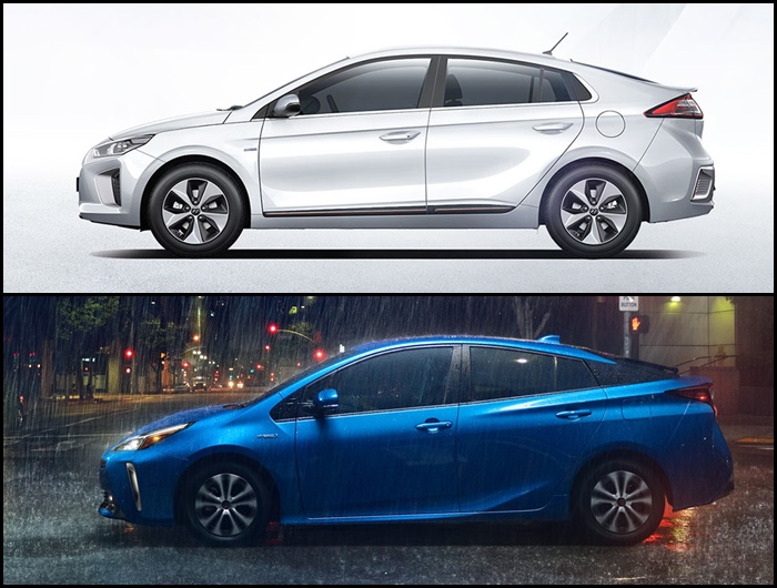 เปรียบเทียบดีไซน์ภายนอก Hyundai IONIQ Electric 2019 VS Toyota Prius Hybrid 2019