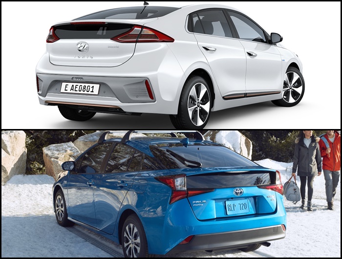 เปรียบเทียบดีไซน์ภายนอก Hyundai IONIQ Electric 2019 VS Toyota Prius Hybrid 2019