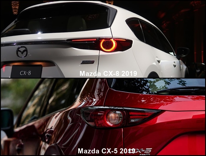 เปรียบเทียบดีไซน์ภายนอก Mazda CX-8 2019 และ Mazda CX-5 2019