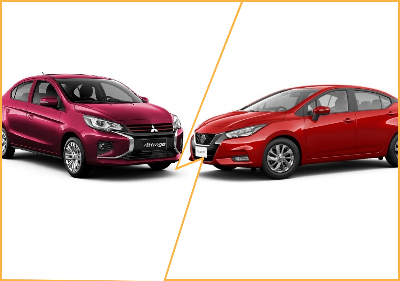Nissan Almera 2020 vs Mitsubishi Attrage 2020 ดวลอีโค่คาร์ชื่อดัง ใหญ่ ...