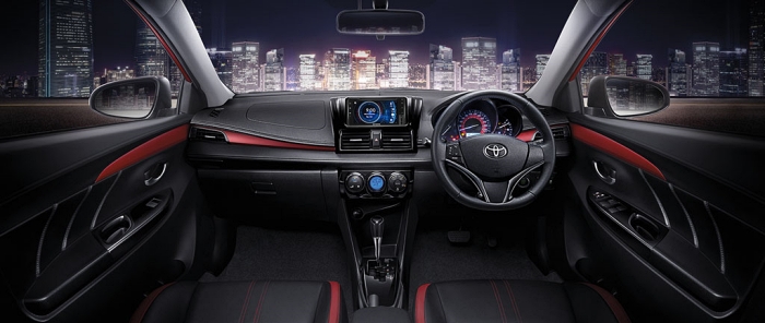 การออกแบบภายในของ Toyota Vios 2020