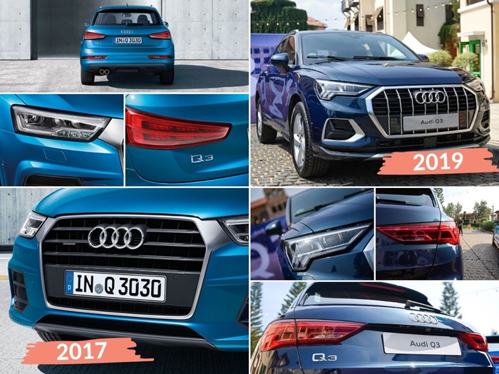 ภายนอกของ Audi Q3 2020 VS Audi Q3 2017