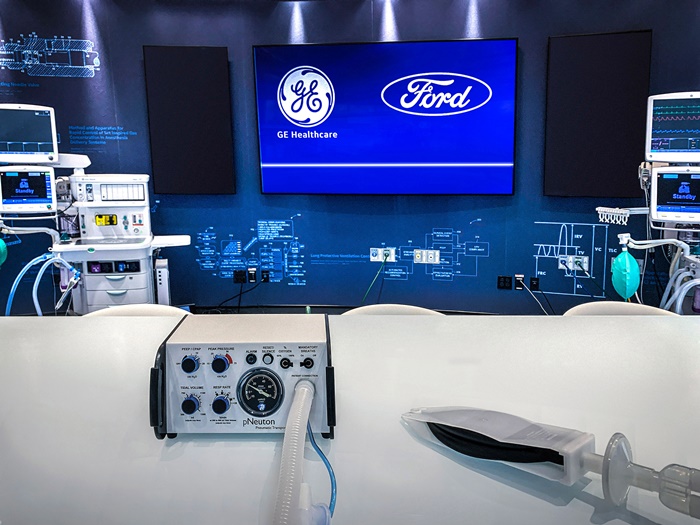 Ford กับ GE และ 3M นำเทคโนโลยีมาใช้ในการผลิตอุปกรณ์ป้องกันไวรัส