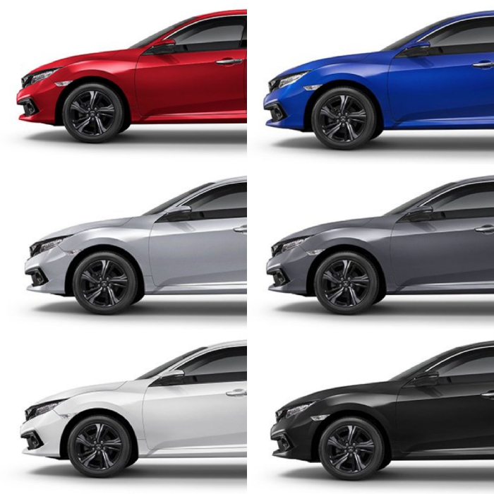 เฉดสีทั้ง 6 ของ Civic Sedan 2020