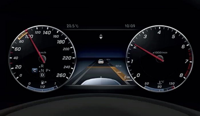 ​หน้าจอแสดงผลความละเอียดสูงแบบ Digital widescreen cockpit