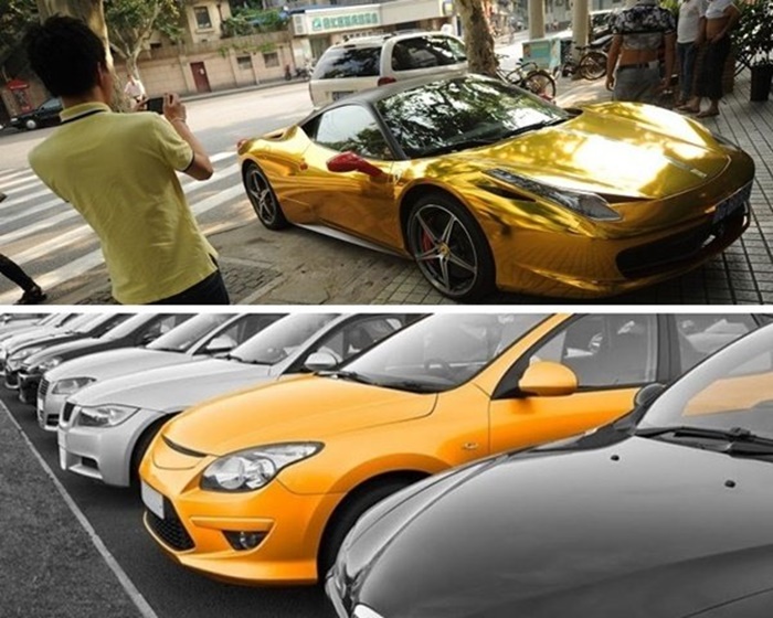 ความเชื่อรถยนต์ รถสีทอง