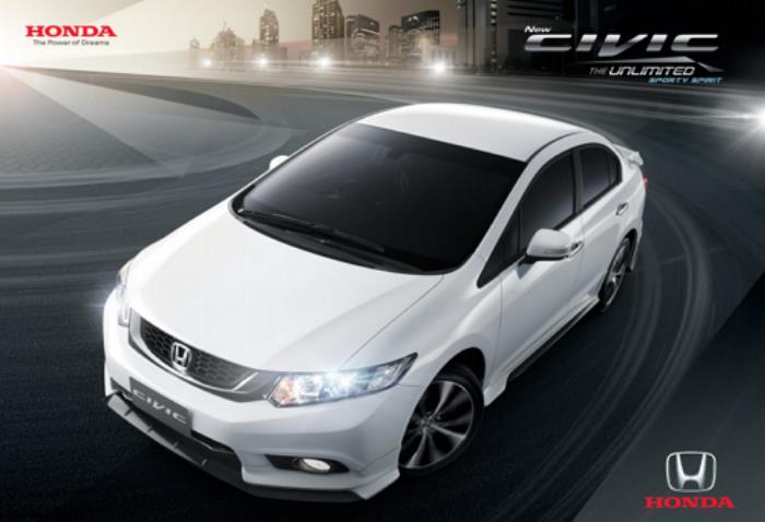 Honda Civic สีขาว Honda Civic สีขาว