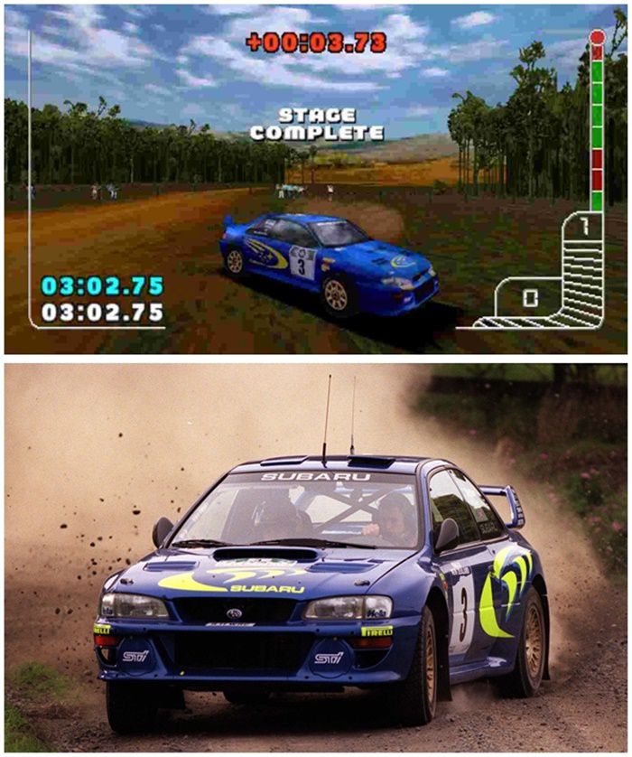 รถ Subaru IMPREZA Rally Car ในเกม Colin McRae Rally
