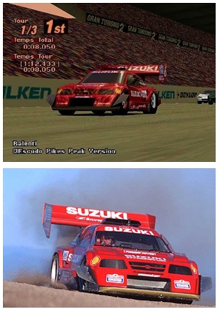 รถ Suzuki ESCUDO Pikes Peak ’98 ในเกม Gran Turismo 2